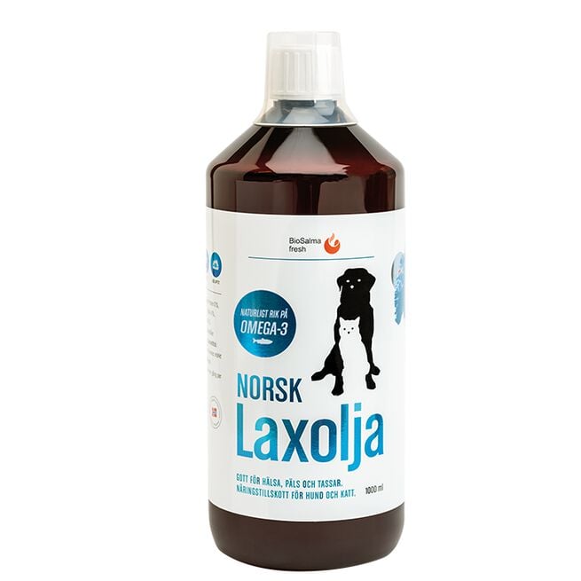 Norsk Laxolja för Hund och Katt 1000 ml  Norsk Laxolja för Hund och Katt 1000 ml