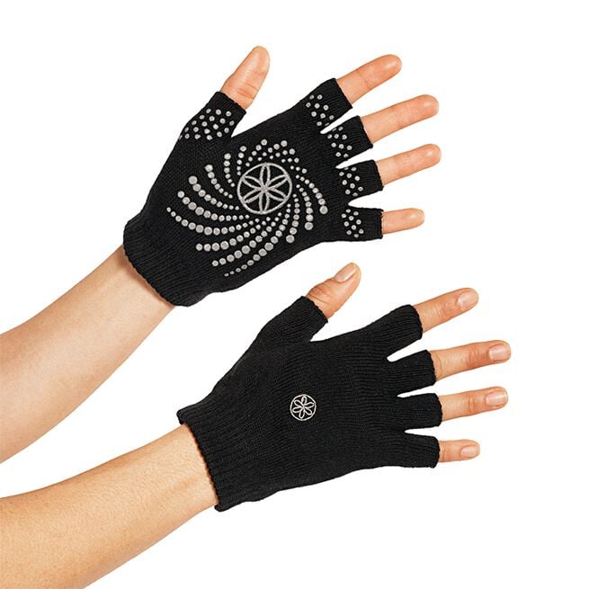 Black Grippy Yoga Gloves Grippy Yogahandskar Svart