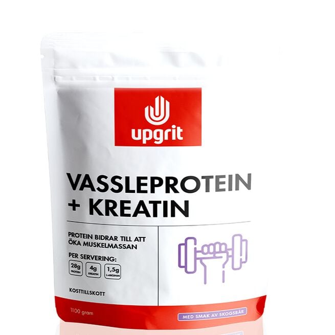 Vassleprotein + Kreatin Skogsbär 1100 g Vassleprotein + Kreatin Skogsbär 1100 g