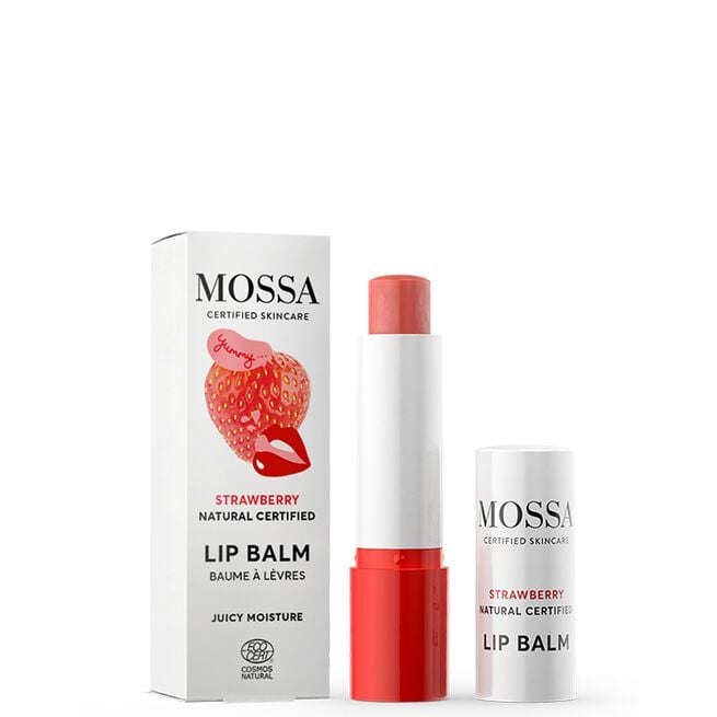 MOSSA Strawberry Lip Balm 4.5 g Läppbalsam Strawberry 4.5 g