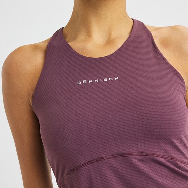 Jacquard Tank, Huckleberry, L Jacquard Linne Lila