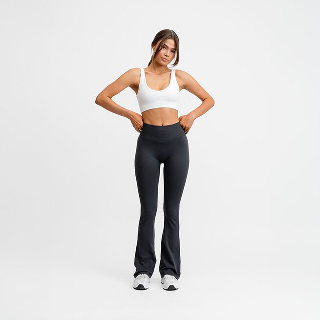 Seamless Deep V Bra, White, XS  Sport-Bh Vit