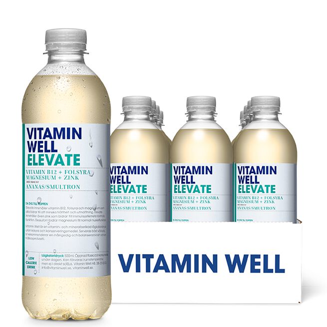 12 x Vitamin Well, 500ml, Elevate 12 x Vitamin Well Vitamindryck 500ml Elevate
