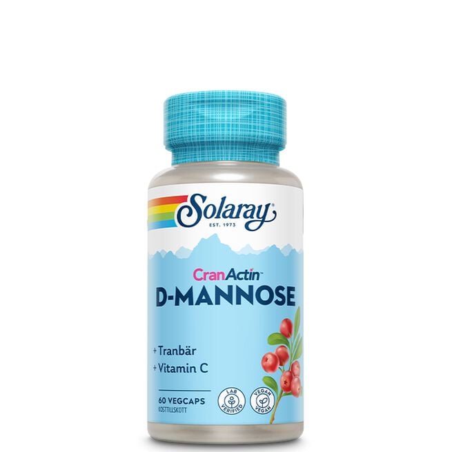Solaray D-Mannose & CranActin 60 kapslar D-Mannose CranActin C-vitamin 60 kapslar