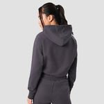 ICANIWILL Adjustable Cropped Hoodie Graphite