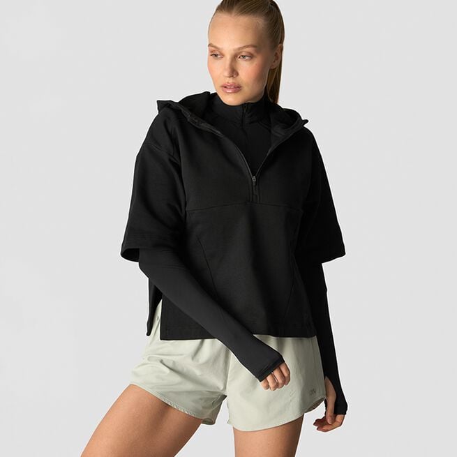 ICIW Mirage Mid Sleeve Hoodie Wmn, Black Mirage Mid Sleeve Hoodie Wmn, Black