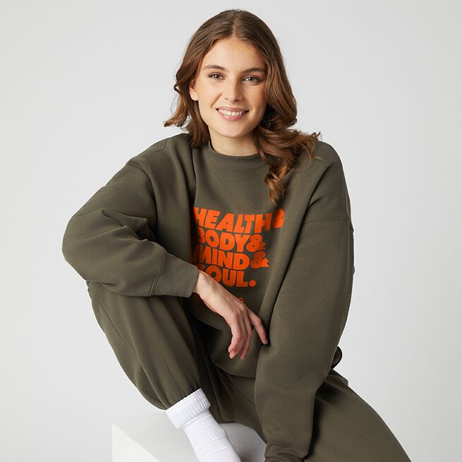 Björn Borg Studio Oversized Crew, Tamrac Studio Oversized Tröja Grön