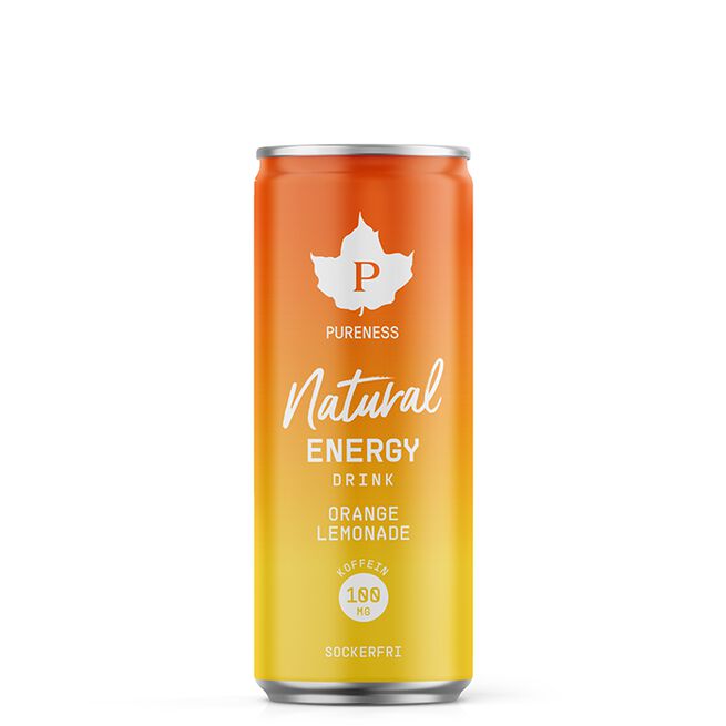 Natural Energy Drink Orange Lemonade 330 ml Natural Energidryck 330 ml Apelsin Lemonad Apelsin