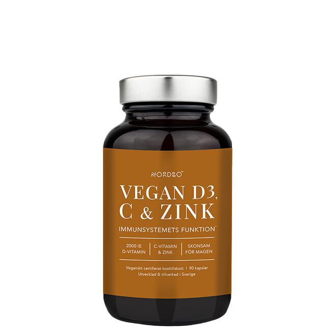 D3, C-vitamin & Zink 90 kapslar Vegan D3 C-vitamin & Zink 90 kapslar
