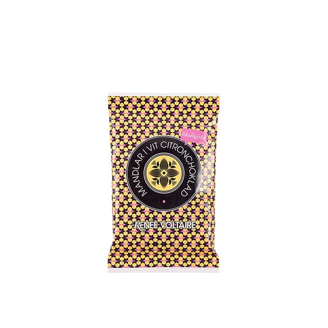 Mandlar i Vit Citronchoklad 45 g Mandlar i Vit Citronchoklad 45 g