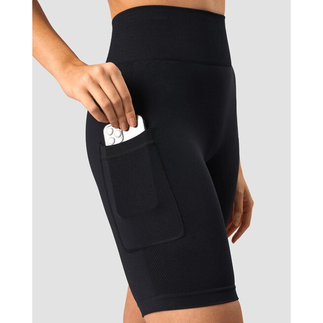 Define Seamless Pocket Biker Shorts, Black, S  Define Cykelshorts Svart