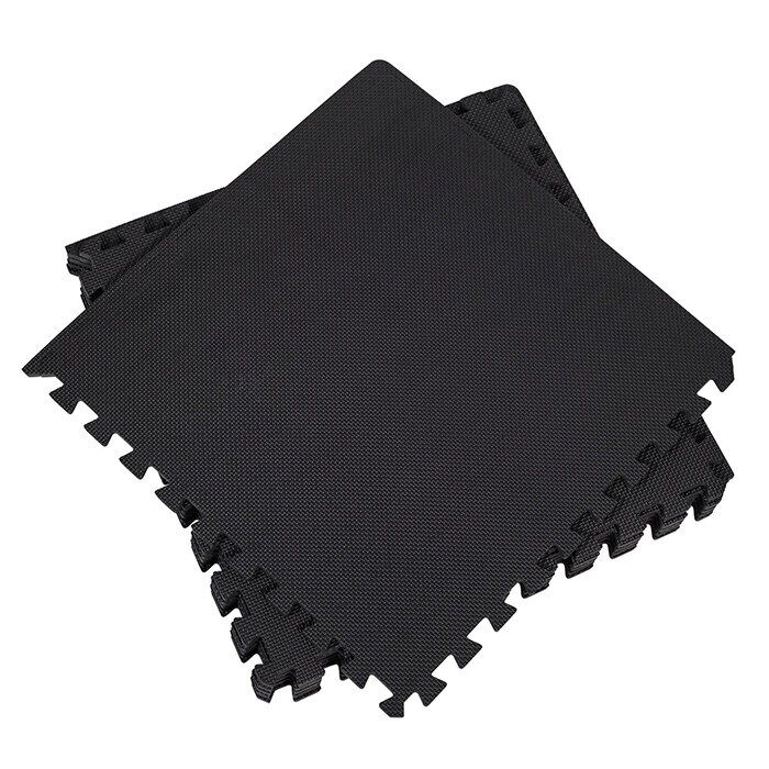 Golvskydd Pussel 61x61 cm Svart 6st