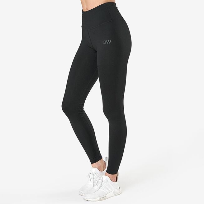 Classic High Waist Tights, Black, L Classic High Waist Tights, Black