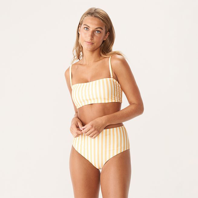 Saba Bikini Top, Apricot Stripe, XS 