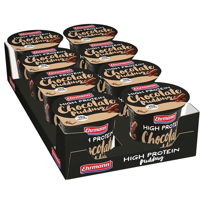 8 x Ehrmann Protein Pudding, 200 g, Banana 8 x Ehrmann Protein Pudding, 200 g Banana