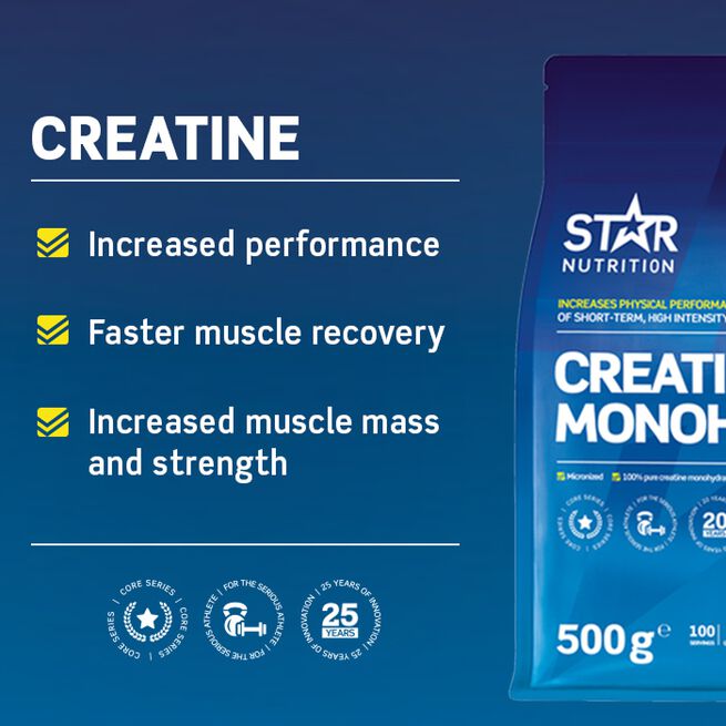 Creatine Monohydrate, 500 g  Kreatin Monohydrat 500 g