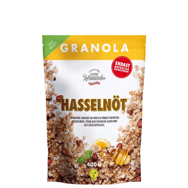 Granola Hasselnöt & Honung Clean Eating Granola Hasselnöt 400 g