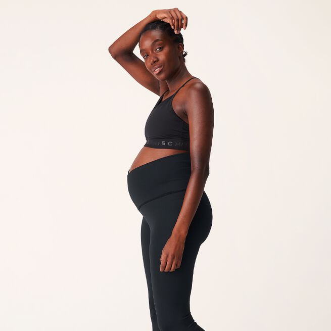 Maternity Wrap Tights, Black, XS 