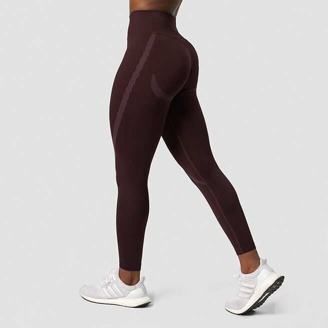 Impact Seamless V-shape Tights, Burgundy, M  Impact Seamless V-shape Tights, Burgundy