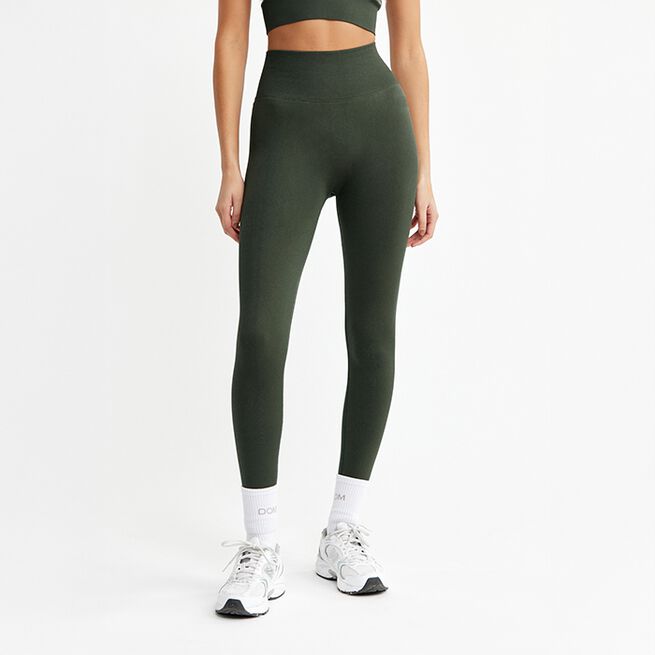 Signature Seamless Tights, Dark Green, XS Träningstights Mörkgrön