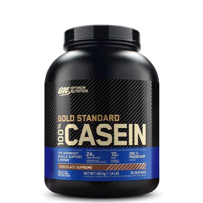 100% Casein Gold Std, 1818 g, Chocolate Supreme Gold Standard 100% Kasein 1818 g Chocolate Supreme