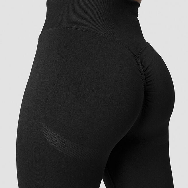 Scrunch Seamless Tights, Black, S  Scrunch Seamless Tights, Black