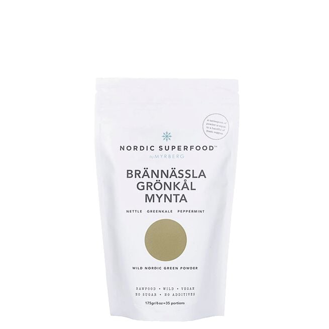 Bärpulver Brännässla Grönkål & Mynta 80 g Bärpulver Brännässla Grönkål & Mynta 80 g