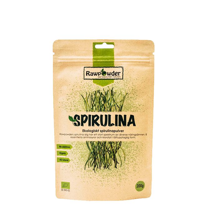 Ekologiskt Spirulinapulver 200 g 