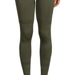 Seamless Blocked Tights, Forest Green, S 