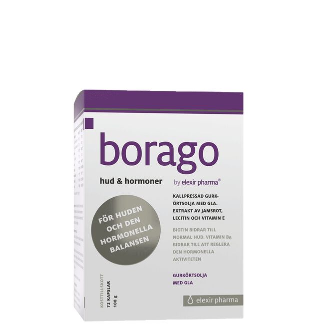 Borago Hud & Hormoner, 72 kapslar 