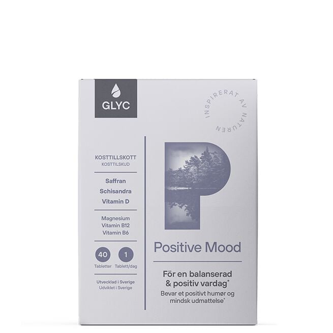 Glyc Positive Mood 40 tabletter Glyc Positive Mood 40 tabletter