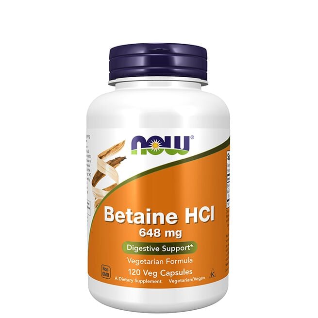 NOW Foods Betaine HCL 120 kapslar Betaine HCL 120 kapslar