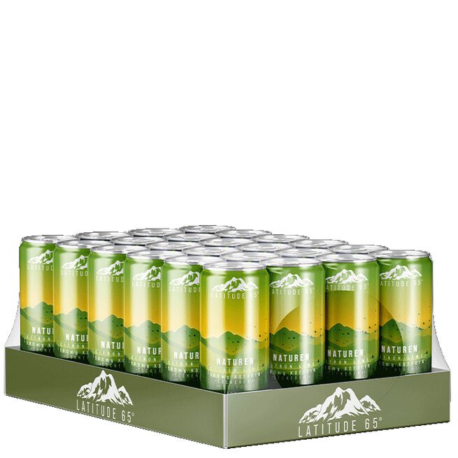 24 x Latitude 65, 330 ml, Naturen 24 x Latitude 65 Energidryck 330 ml Naturen - Citron/Lime