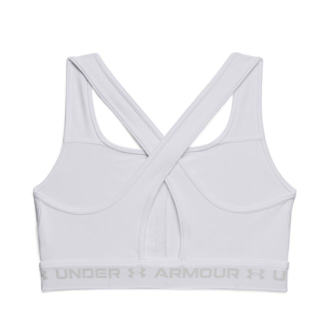 Under Armour UA Crossback Mid Bra White Halo Gray UA Crossback Mid Bra, White/Halo Gray