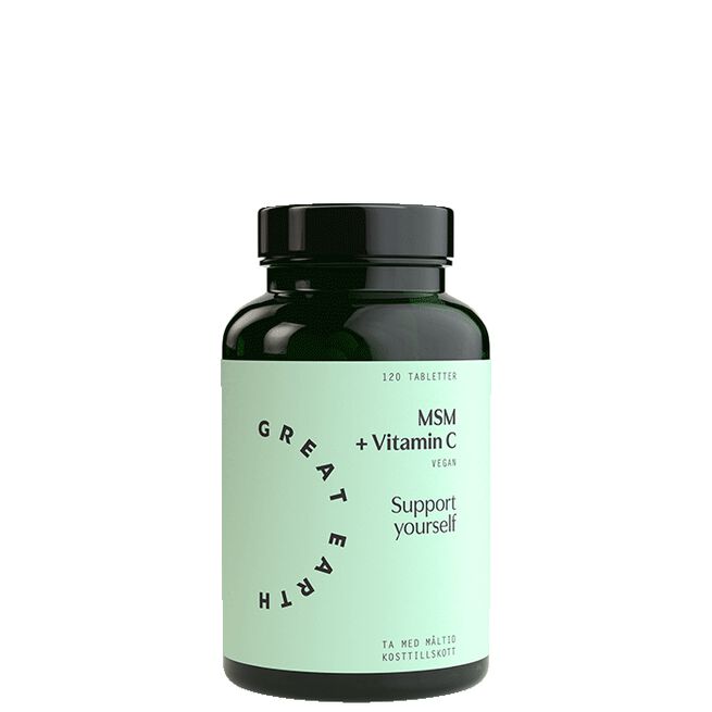 MSM+Vitamin C, 120 tabletter MSM+Vitamin C 120 tabletter