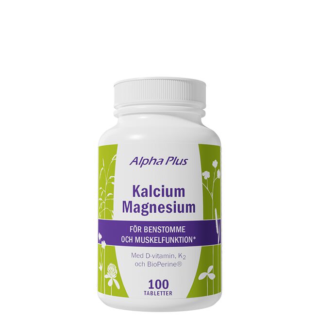 Alpha Plus Kalcium Magnesium, 100 tabletter