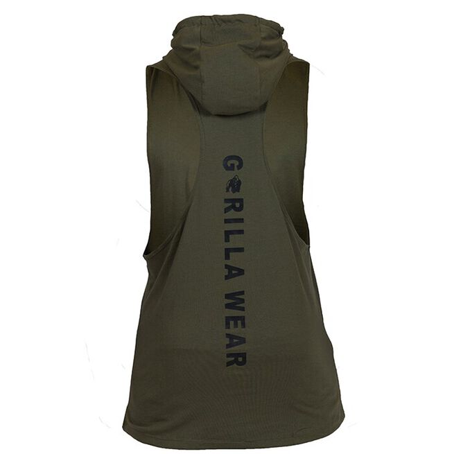 Lawrence Hooded Tank Top, Army, S  Lawrence Hooded Tank Top, Army
