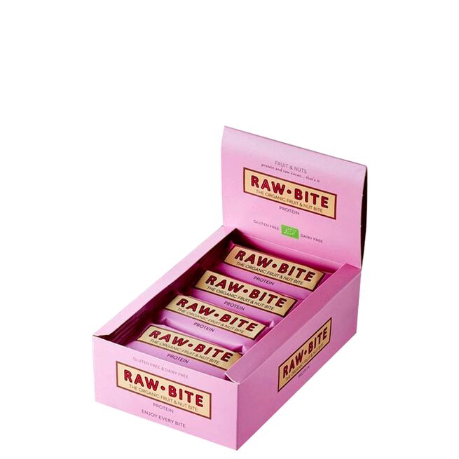 Raw Bite 12 x Protein 12 x Frukt & Nötbar 50 g Protein/Neutral