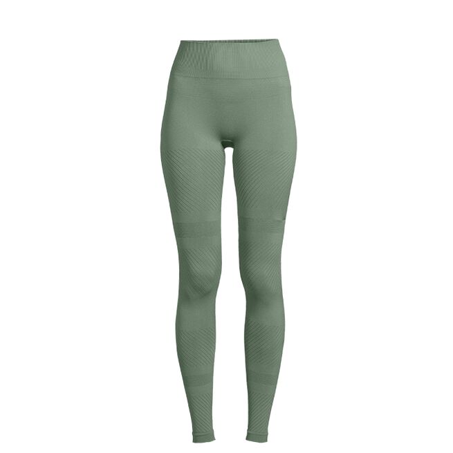 Essential Block Seamless High Waist Tights, Dusty Green