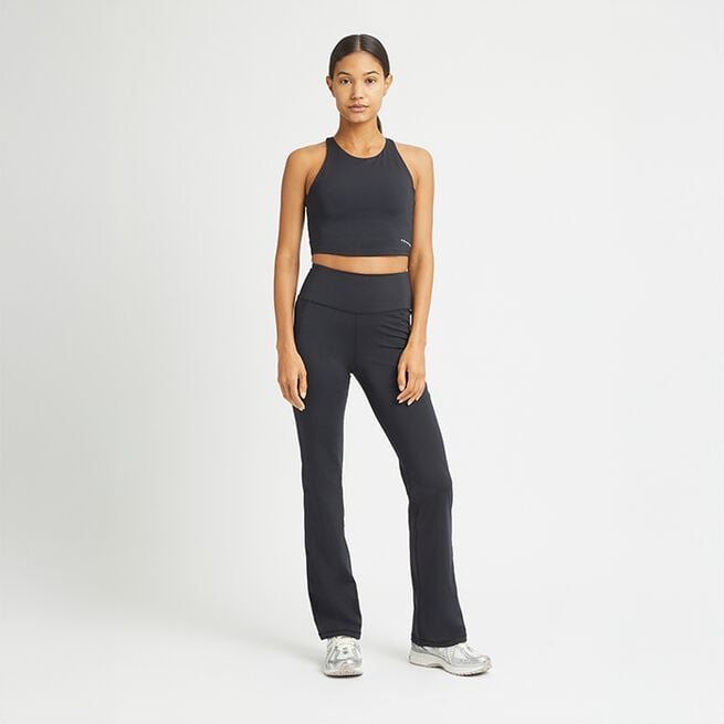 Flattering High Waist Pants, Black, L Flattering High Waist Pants Svarta