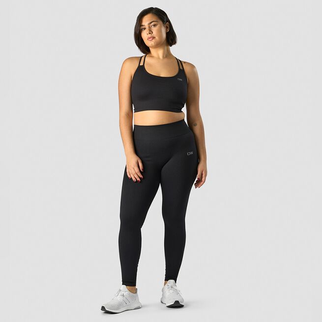 Ribbed Define Seamless Tights, Black, L  Ribbed Define Seamless Tights, Black