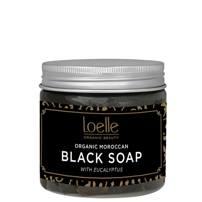 Moroccan Black Soap with Eucalyptus, 200 g 