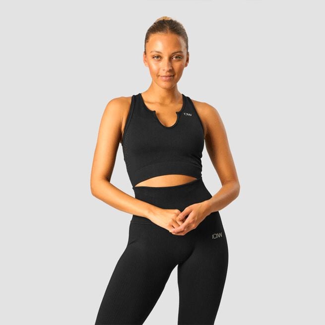 Ribbed Define Seamless Tank Top Black Ribbed Define Seamless Tank Top, Black