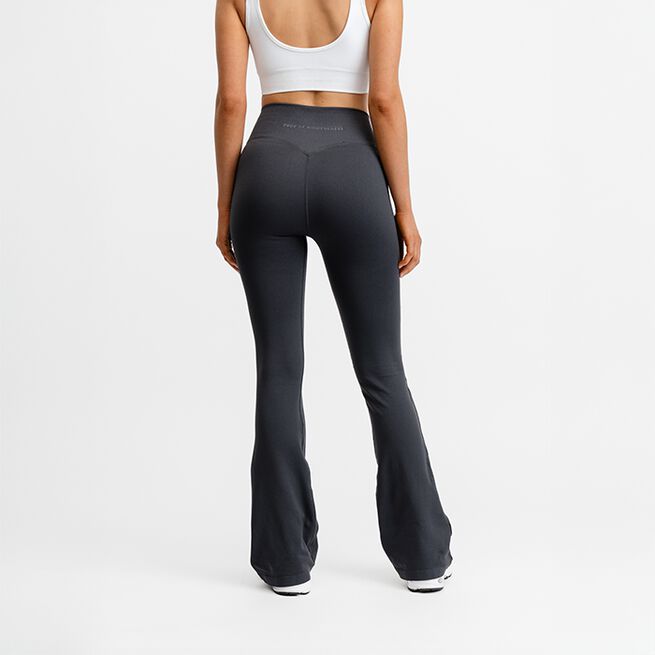 Seamless Flare Tights, Dark Grey, XS  Seamless Flare Träningstights Grå