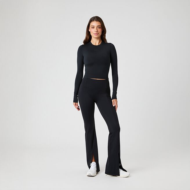 Studio Soft Cropped Longsleeve, Black Beauty, L  Studio Soft Cropped Tröja Svart
