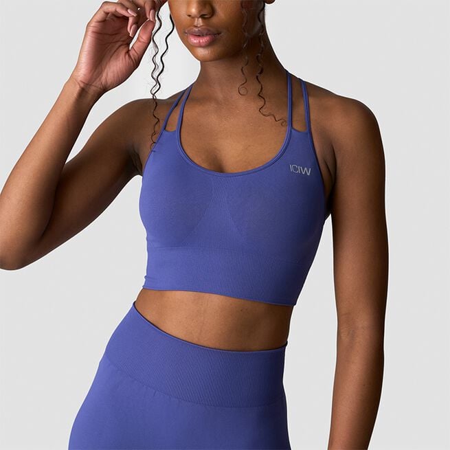 Define Seamless Sports Bra, Dark Slate Blue, L  Define Seamless Sport-bh Mörkblå