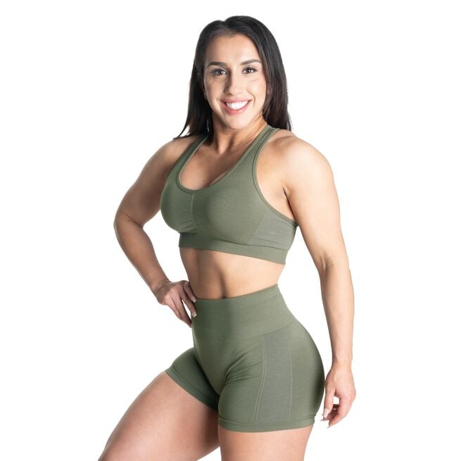 Scrunch Sports Bra, Washed Green, XS Scrunch Sports Bra, Washed Green