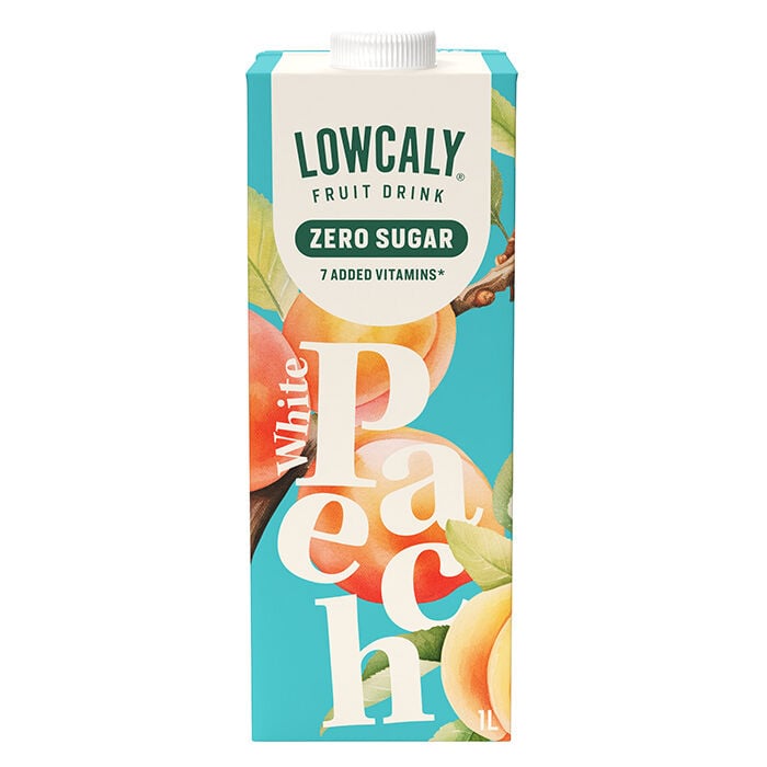 Lowcaly Fruktdryck 1000 ml white_peach