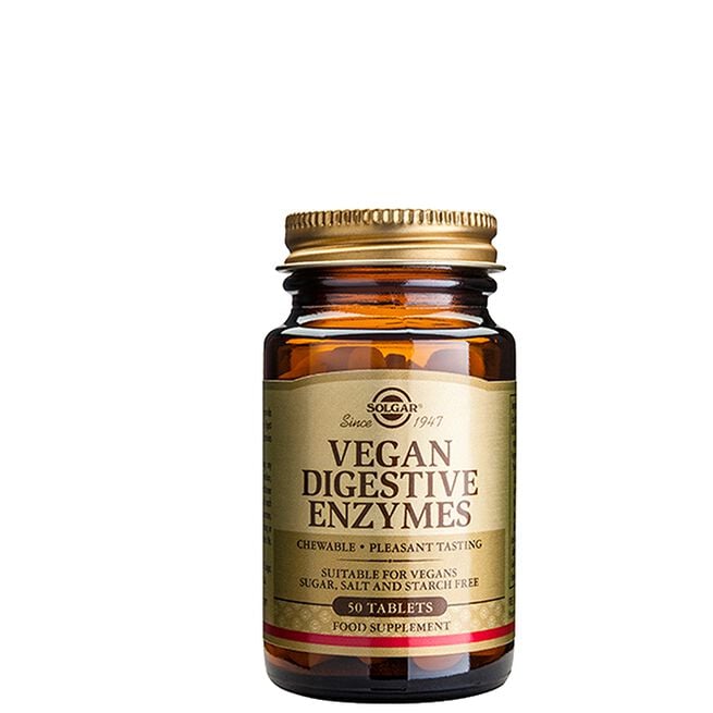 Vegan Digestive Enzymes 50 tabletter Veganska Matsmältningsenzymer 50 tabletter