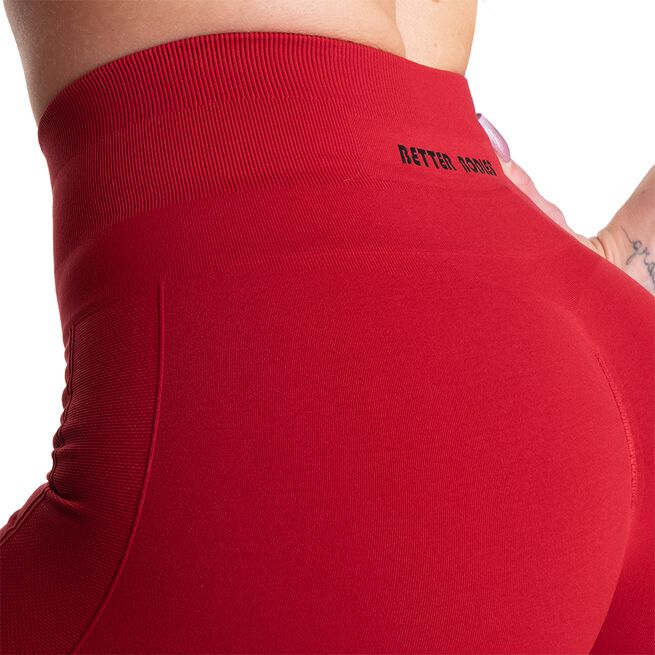 Better Bodies Scrunch Shorts, Chili Red